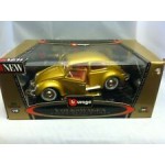 BBurago 18-12029 Gold 1:18 VW Kafer Beetle (1955)/Фольксваген Жук (1955)