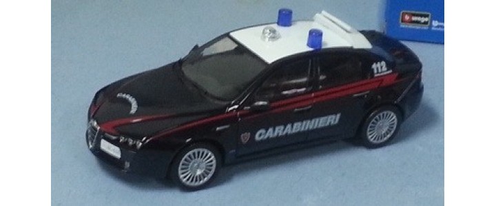 BBurago 18 24010 Модель автомобиля 1:24 Alfa Romeo 159 Polizia