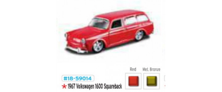 BBurago 18 59014 Модель автомобиля 1:64 Volkswagen 1600 Squareback
