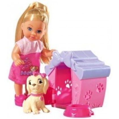 Simba 5735867 Кукла Эви с пёсиком в домике