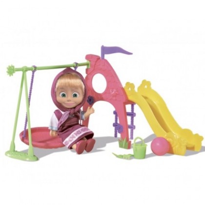 Simba 9301816 Кукла Маша на детской площадке