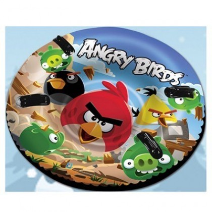 1Toy Тюбинг - надувные Санки и "Angry Birds" 142см, кругл. с плотн.ручками арт.Т55801