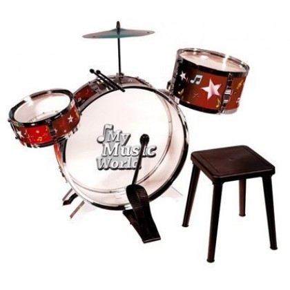 Музыкальные инструменты Simba 6839858 Барабанная установка со стульчиком