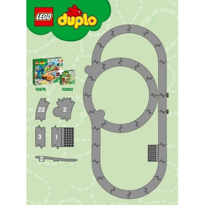LEGO 10882 "Дупло" Рельсы