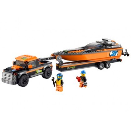 LEGO 60085 "Город" Внедорожник 4x4 с гоночным катером