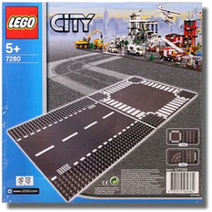 LEGO 7280 "Город" Перекресток и прямые рельсы